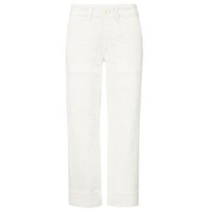 cabi Jean - White -- Wide-Leg Crop -- Sz 10